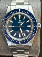 [MINT] Traska Freediver V7, Chaouen Blue, No Date, Automatic, Full Set