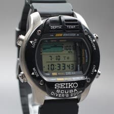 [EXC+5] Vintage SEIKO M796-5A10 Scuba Master 200ｍ Men's Digital Qz Watch JP U490