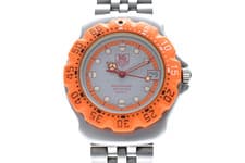 New Battery [N MINT/BOx] TAG Heuer Formula 373.513 Orange/Gray Dial Quartz Japan