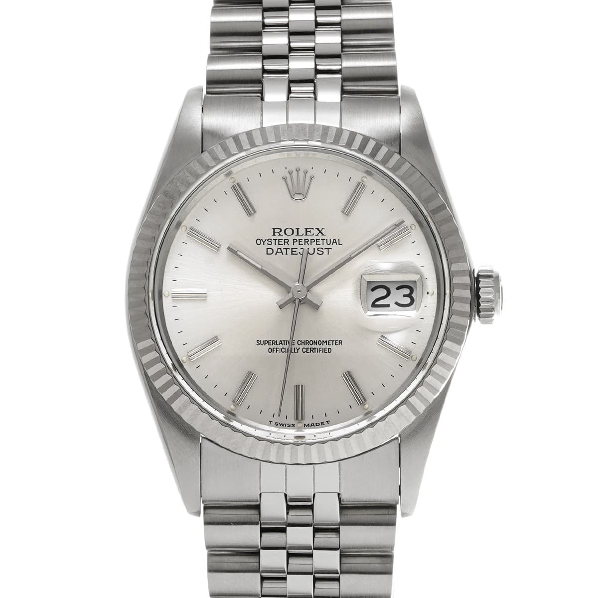 ROLEX Datejust 36 16014 Silver WATCH 727148