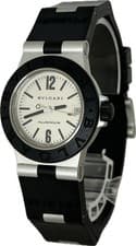 Bvlgari Diagono Aluminium AL32A Silver 32mm Quartz Unisex Watch Excellent A6375
