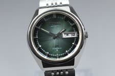 Vintage 1973 [Near MINT] SEIKO Lard Matic 5606-7320 Green Auto 36mm Men's Watch
