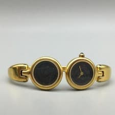 Vintage Fendi Womens Watch 18mm 1925 Greek Coin Gold Plated New Battery