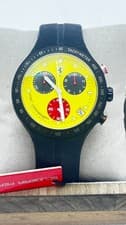 Watch Scuderia Ferrari Yellow Modena 1 9/16in Black New NOS Original F1