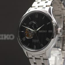 [N MINT /BOX] SEIKO Presage 4R39-00W0 Roman 41mm Black Dial Men's AT Watch U679