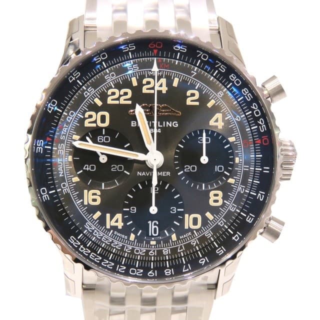 BREITLING Navitimer B02 Cosmonaute Platinum Bezel PB02302A1B1A1 Unused 41mm