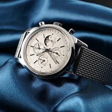 Breitling Transocean Chronograph 1461 Moonphase A19310 43mm Steel Bracelet