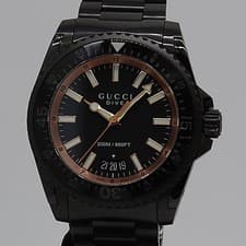 Gucci Dive 1362 QZ Mens Watch Working Luxury Dress Authentic Rare Japan