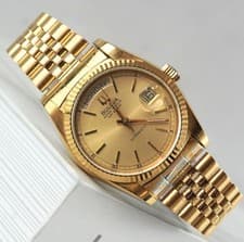 [Excellent+5 ] Bulova Super Seville Day Date 4414101 Gold Automatic Watch