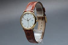 Vintage 1991 Omega De Ville White Date Quartz Ref.196.0312 Men's [Near Mint]