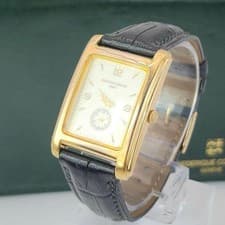 Frederique Constant Carree Small Seconds Quartz Swiss Watch Box Papers
