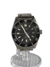 Seiko Automatic Watch Analog Stainless Steel Black Silver
