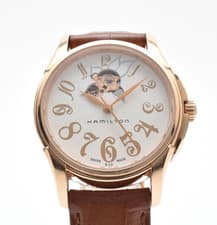 [EXC+5] Hamilton Jazzmaster H323450 Open Heart Automatic Mens Watch From JAPAN