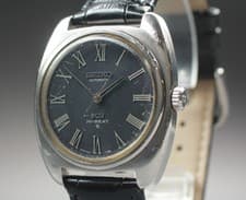 Vintage 1972 Exc+5 King Seiko 5621-7000 Hi-Beat Black Roman AT Men's Watch JAPAN