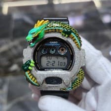 Casio G-Shock (Black) 6900 Iced Out Diamond Watch 5 CTW