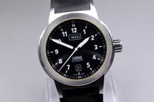 [Near MINT] ORIS 7534 Big Crown Date Day Black Dial Automatic Men's From JAPAN
