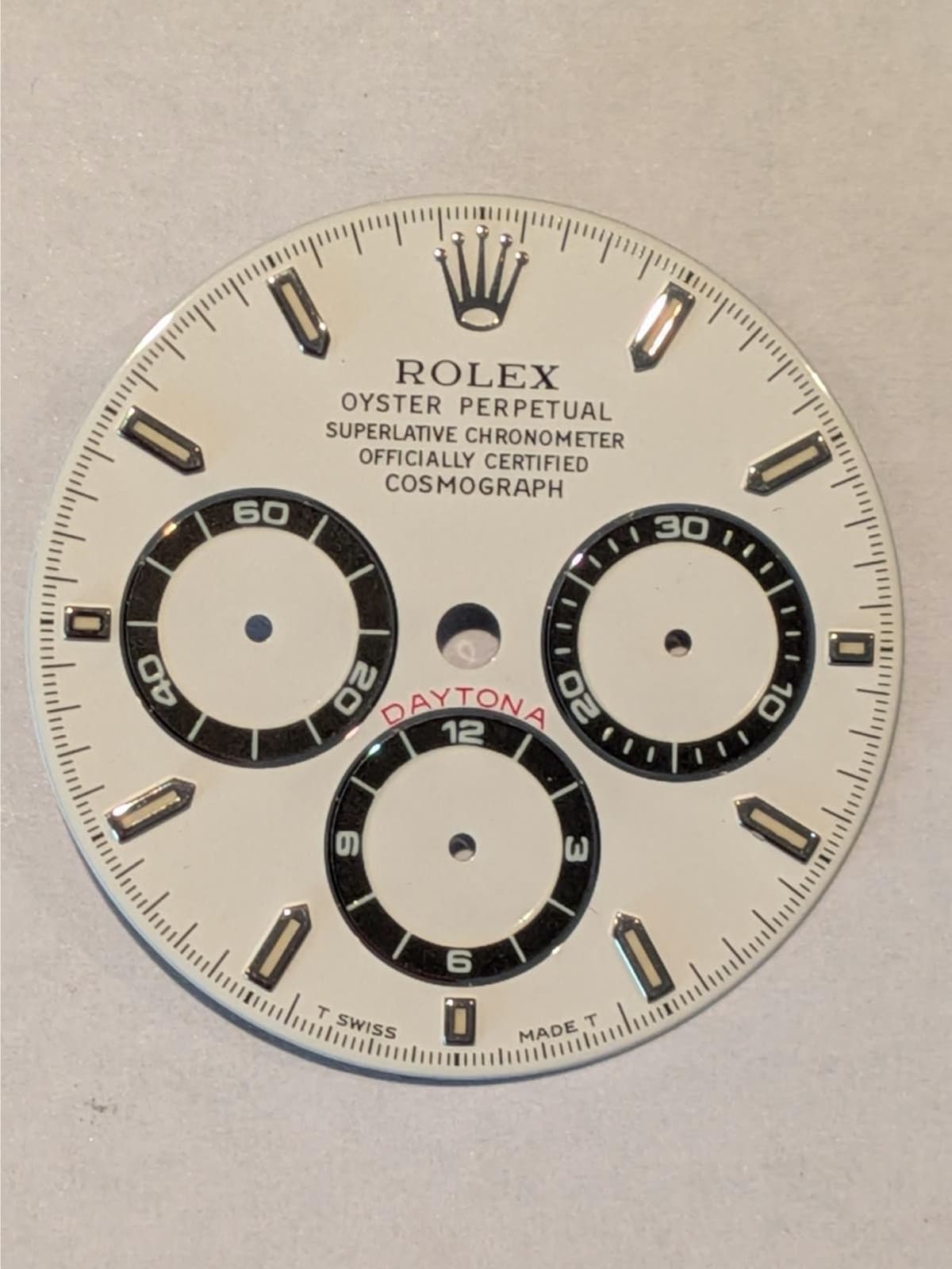 ROLEX DAYTONA WHITE 16519 16520 DIAL DIAL DIAL DIAL MK5 RARE 6 STRAIGHT