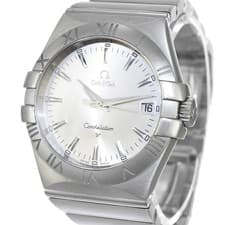 Used Omega Constellation Men s Watch 123.10.35.60.02.001 Quartz Silver Dial Stai