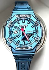Casio G-SHOCK Manga Theme GA-2100MNG-2AJR Men's Octagon Watch Blue Tested Japan