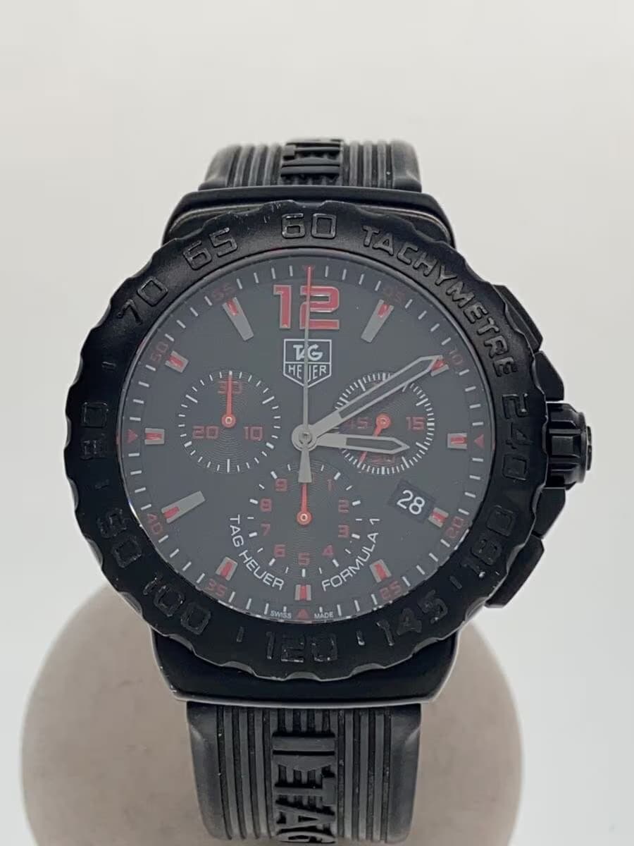 TAGHeuer Quartz Watch Analog BLK BLK CAU111A