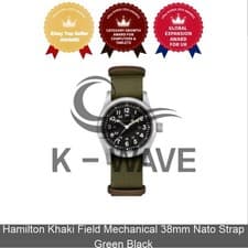 Hamilton Khaki Field Mechanical 38mm Nato Strap Green Black