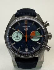 TAG Heuer CBS2213 Carrera Skipper Chronograph 39mm Steel Watch - Complete B+P