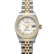 ROLEX Datejust 79173 Ivory Pyramid WATCH 723666