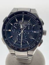 Seiko Solar Watch Analog Titanium Black SLV 8X82-0AR0-1 Used