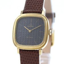 New Belt [NEAR MINT] OMEGA De Ville Blue Dial 511.0471 Women's From JAPAN Z174