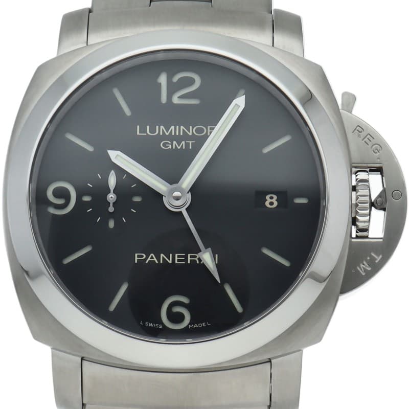 PANERAI Luminor 1950 3 Days GMT Automatic PAM00329 Stainless Steel mensWatch...