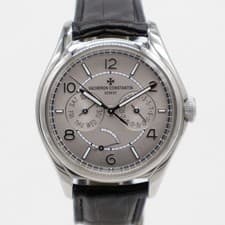 Vacheron Constantin Fiftysix 56 Steel Day Date 40mm Grey 4400E/000A Leather Auto