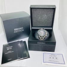 Seiko Astron SBXB045 GPS Solar 8X53 Dual Time Titanium Watch Men's