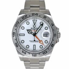 ROLEX Explorer 2 216570 White Case Size 42mm Men's Used Watch #31931