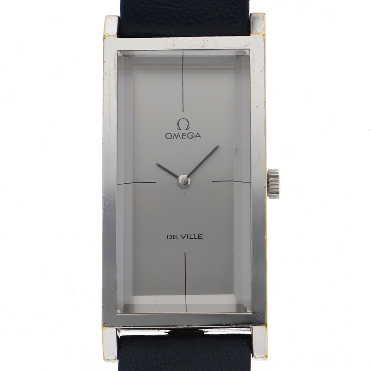 OMEGA De Ville gray Dial Manual Stainless Steel Leather Unisex