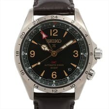 Seiko Prospex Alpinist Mechanical Gmt Global Globe Sbej005 Ss Leather At