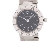 BLGARI Blgari Blgari Blgari Watch BB23SSD Stainless Steel Black Quartz Women's