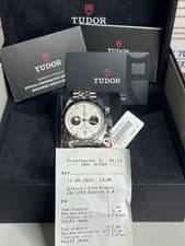 Tudor Black Bay Chronograph Panda With T-Fit Clasp Bracelet M79360N Box & Papers