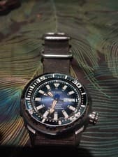 Seiko Men's Limited Edition Automatic  Divers 200m  24 jewel Blue Dial Baby Tuna