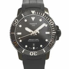 Tissot Seastar Automatic Diver Watch Mens 43mm T120407A wrist 20cm Black