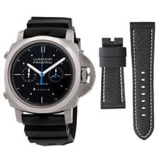 Panerai Luminor 1950 Rattrapante 8 Days Automatic Black Dial Men's Watch
