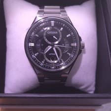 CITIZEN ATTESA BU0060-68E Eco-Drive Triple Calendar Moon Phase Titanium Watch