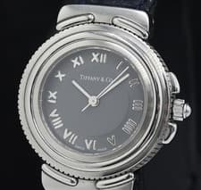 TIFFANY & CO. Intaglio L0810 Ladies 1N-016 Watch Genuine Ostrich Strap Boxed