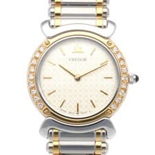 Credor Seiko Watch Stainless Steel Quartz Men s  CREDOR SEIKO Used From Japan