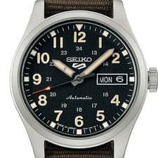 SEIKO 5 Sports SBSA201 Field Mid-size 36.4mm Khaki Nylon Band New R8041063