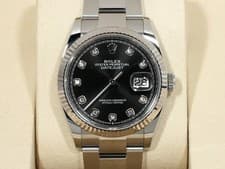 BRAND NEW 2026 Rolex Datejust Black Diamond 126234 36mm Oyster Complete Set