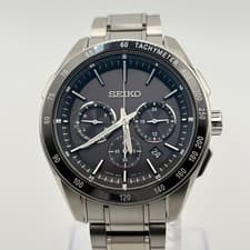 Seiko Brightz Chronograph Solar Radiowave SAGA171 43mm watch wrist 16cm