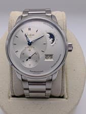 Glashutte Original PanoMaticLunar Steel Silver Dial 40mm Automatic Mens Watch