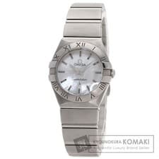 OMEGA 123.10.24.60.05.001 Constellation 24mm Watch Stainless Steel SS Ladies Use