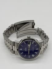 OMEGA Seamaster Automatic Cal.1022 Day Date 166.0216 Wristwatch SS Purple Dial