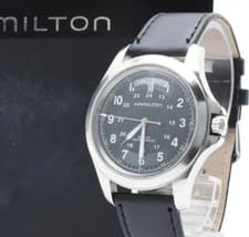 [Near MINT] Hamilton Khaki Automatic Field King Black Military Style H644550